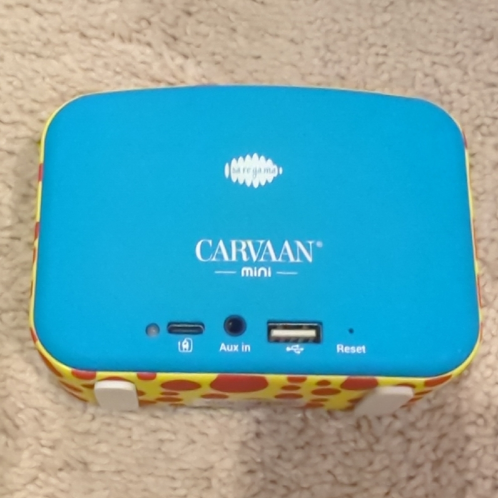 Mini Blue and Yellow Boombox